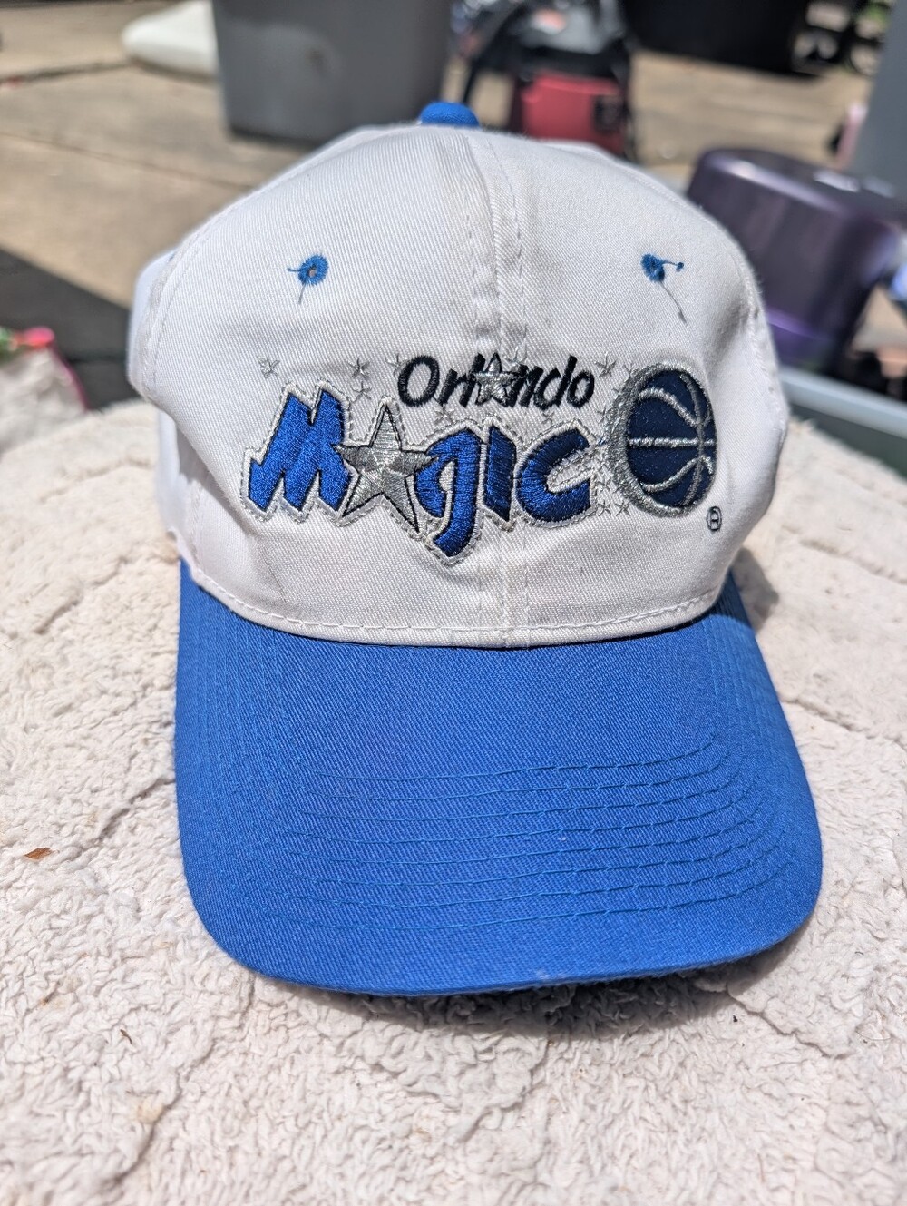 Orlando Magic Basketball NBA Gray White Baseball Cap Snapback OSFA